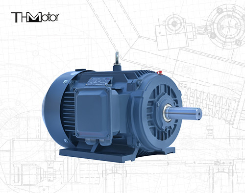 IP54 / IP55 الجهد المحرك المتردد 4/6 قطب 0.4-75kw الطاقة سرعة العمود المجوف 1000 - 3000rpm