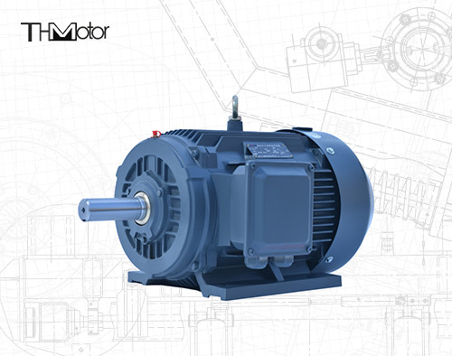 IP54 / IP55 الجهد المحرك المتردد 4/6 قطب 0.4-75kw الطاقة سرعة العمود المجوف 1000 - 3000rpm